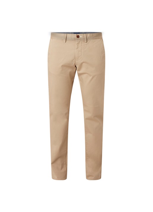 Gant Slim fit chino van katoen - voorkant 3 beige