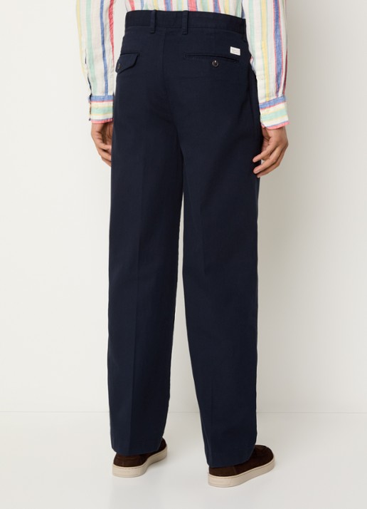 Gant Straight fit chino met steekzakken - achterkant 5 donkerblauw