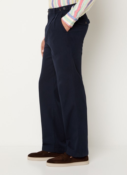 Gant Straight fit chino met steekzakken - detail 2 donkerblauw
