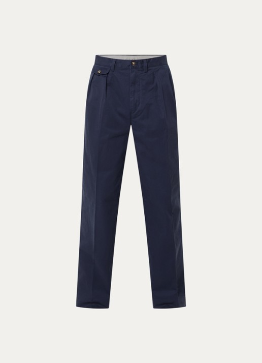 Gant Straight fit chino met steekzakken - voorkant blauw