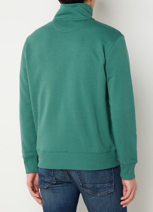 Gant Sweatvest met logo - achterkant groen