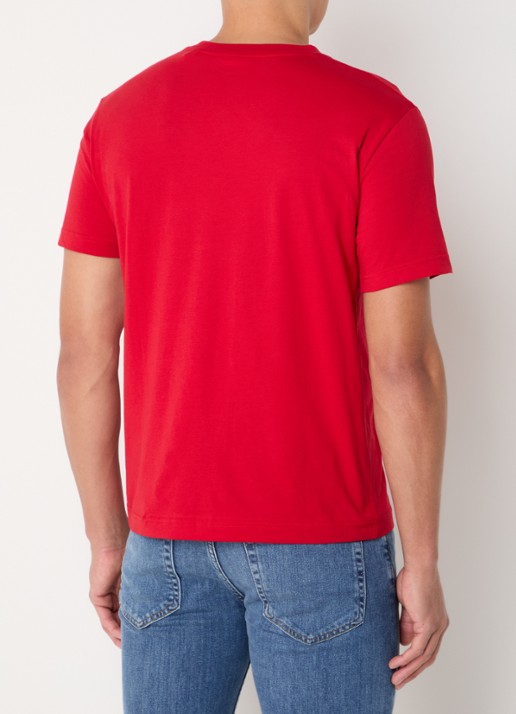 Gant T-shirt met logo - achterkant 4 rood