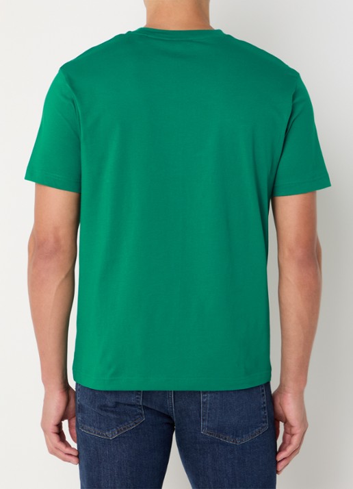 Gant T-shirt met logo - achterkant 4 groen
