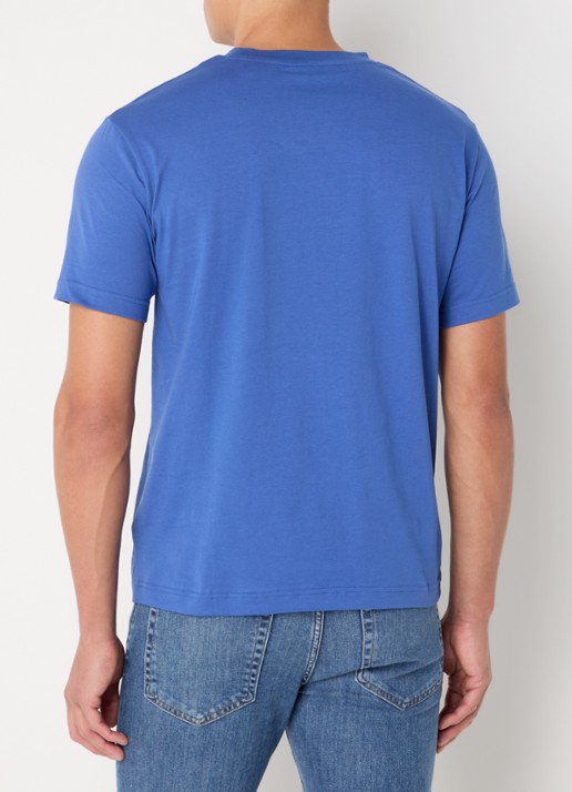 Gant T-shirt met logo - achterkant 4 blauw