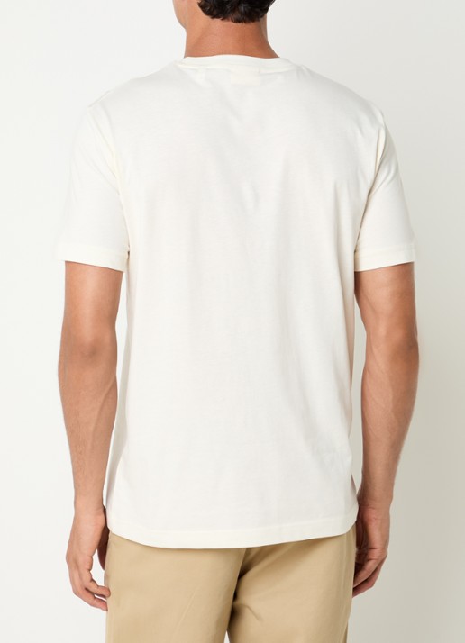 Gant T-shirt met print - achterkant gebroken wit