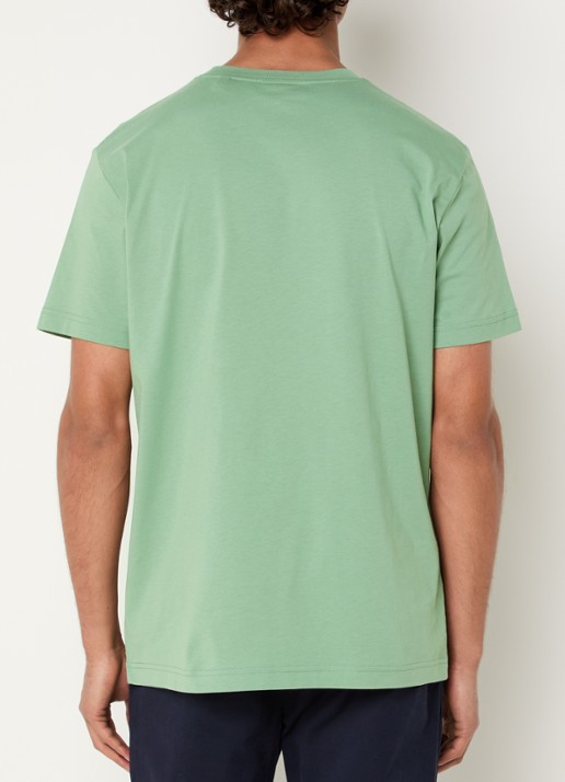 Gant T-shirt met print - achterkant 4 lichtgroen