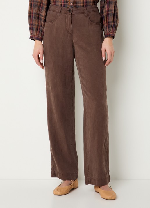 Gardeur Hose mid waist wide leg jeans met gekleurde wassing