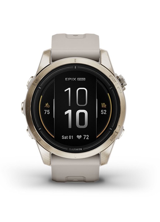 Garmin Epix Pro horloge 42 mm met saffierglas - voorkant 6 goud