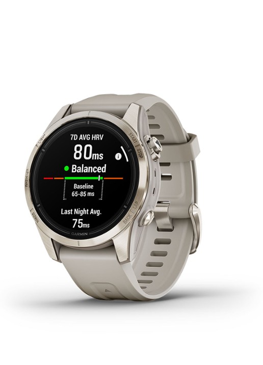 Garmin Epix Pro horloge 42 mm met saffierglas - voorkant 7 goud