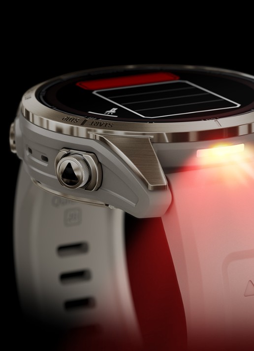 Garmin Fenix 7S Pro Solar horloge 42 mm met saffierglas - detail 5 goud