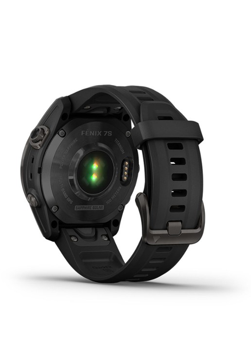 Garmin Fenix 7S Sapphire Solar smartwatch 42 mm - detail 5 antraciet