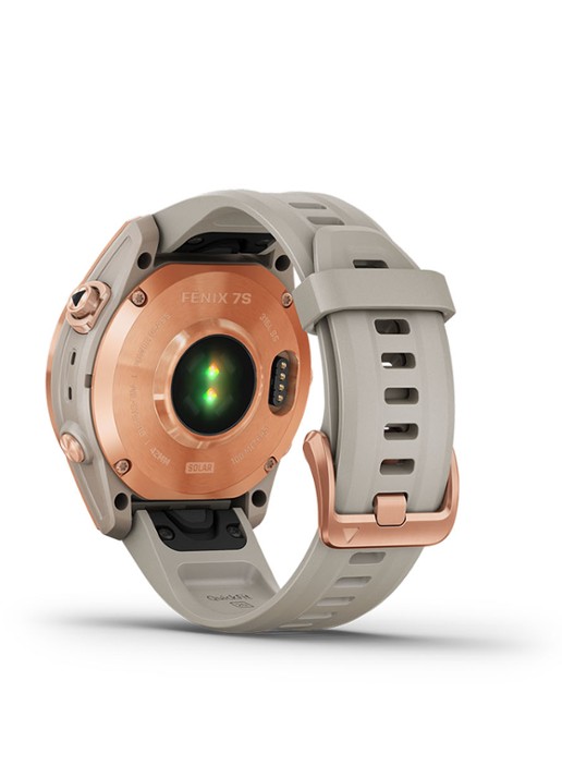 Garmin Fenix 7S Solar smartwatch 42 mm - detail 3 roségoud