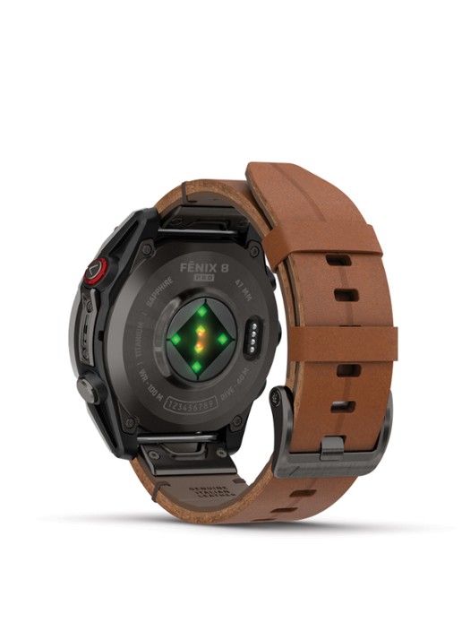 Garmin Fenix 8 Pro LTE smartwatch 47 mm, Saffierglas - detail 4 zwart