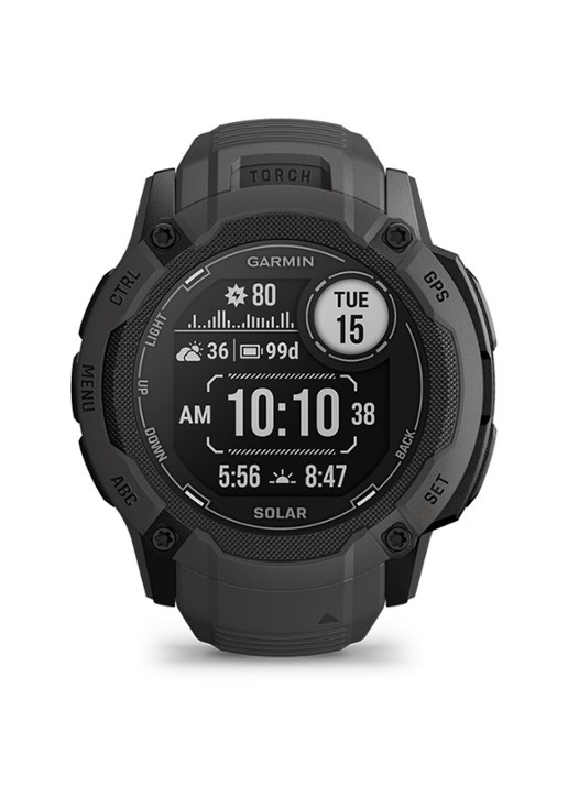 Garmin Instinct 2X Solar smartwatch 50 mm - voorkant 6 zwart