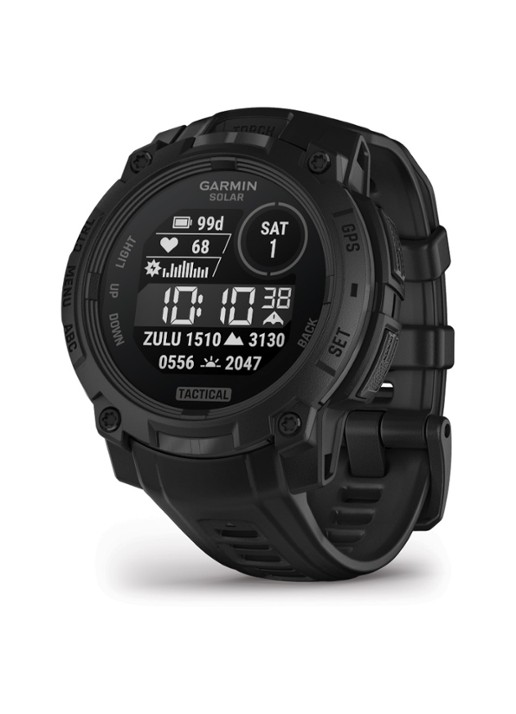 Garmin Instinct 3 Tactical Solar smartwatch 45 mm - detail 4 zwart