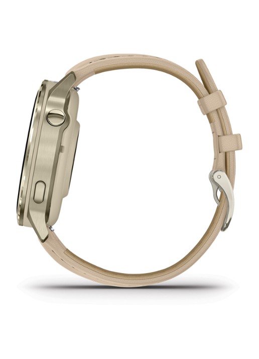 Garmin Venu 4 smartwatch 41 MM, met siliconen en lederen band - detail 4 goud