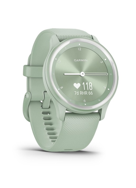 Garmin Vivomove Sport hybride smartwatch 40 mm - detail 3 groen