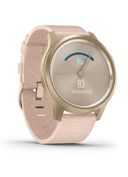 Garmin Vivomove Style hybride smartwatch 010-02240-02 - detail 5 lichtroze