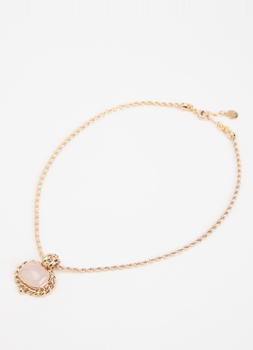 Gas Bijoux Amarante ketting verguld - detail 3 naturel