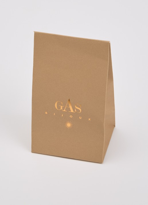 Gas Bijoux Amarante oorstekers verguld - detail 4 goud