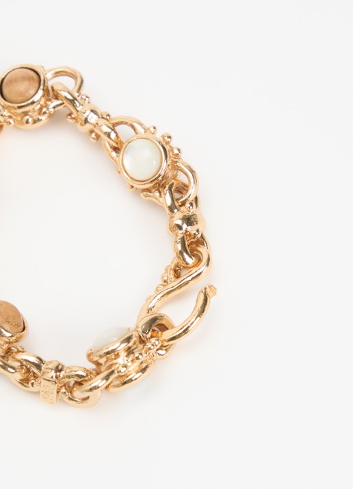 Gas Bijoux Amarante schakelarmband verguld - detail goud