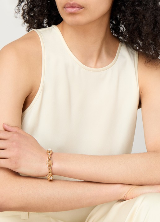Gas Bijoux Amarante schakelarmband verguld - voorkant 4 goud