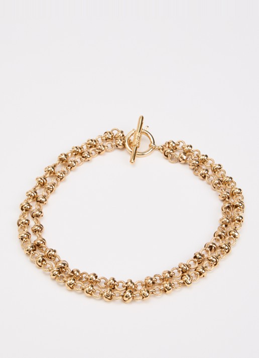 Gas Bijoux Atik schakelketting verguld - detail 3 goud