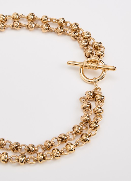 Gas Bijoux Atik schakelketting verguld - detail 4 goud