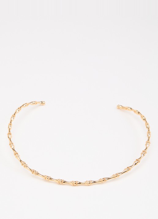 Gas Bijoux Bambou choker verguld - detail goud