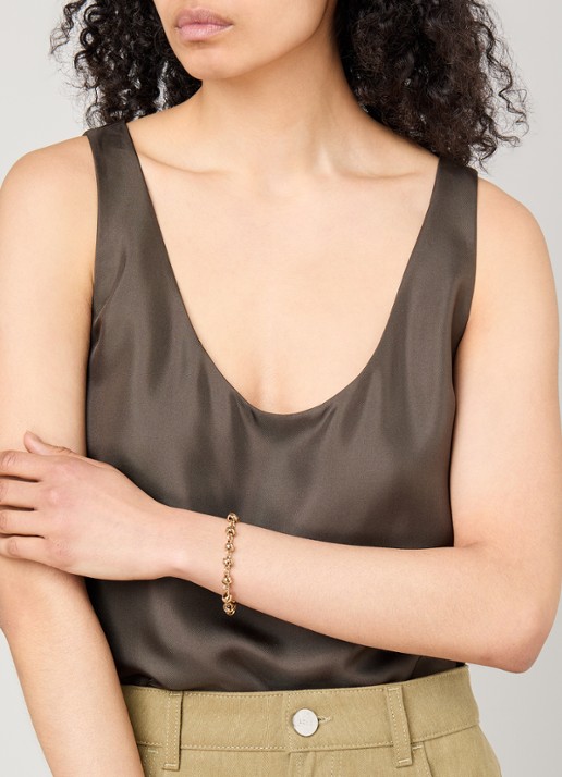 Gas Bijoux Batik schakelarmband verguld - voorkant 2 goud