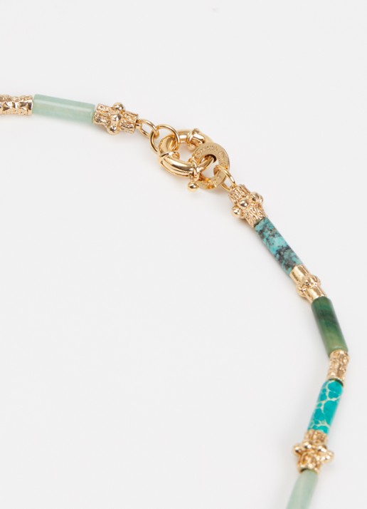 Gas Bijoux Kali kralenketting verguld - detail 4 groen