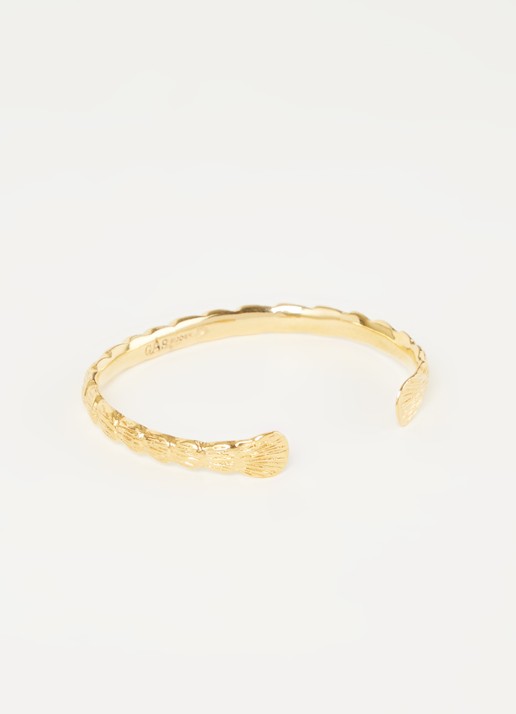 Gas Bijoux Liane bangle verguld - voorkant 2 goud