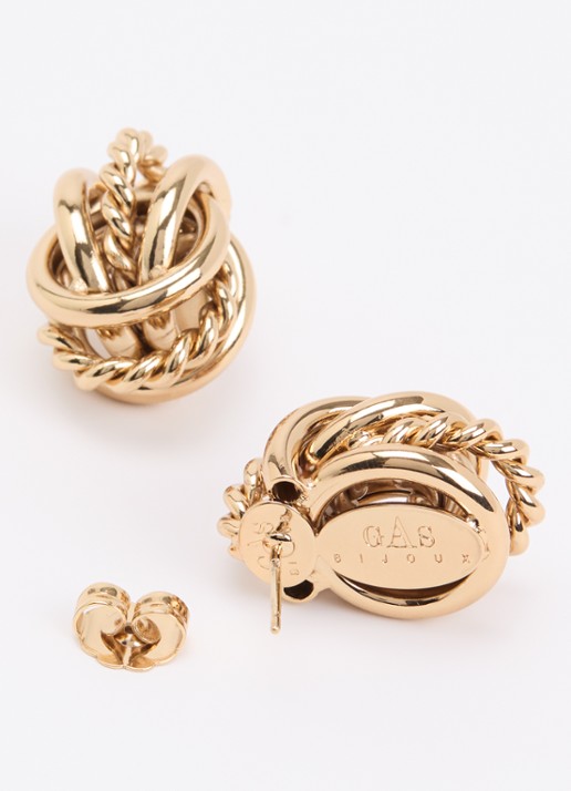 Gas Bijoux Lilou oorstekers verguld - detail goud