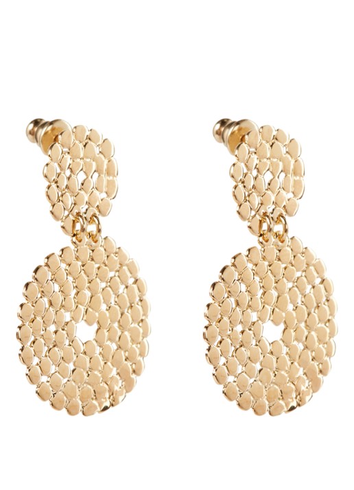 Gas Bijoux Onde Lucky oorstekers verguld