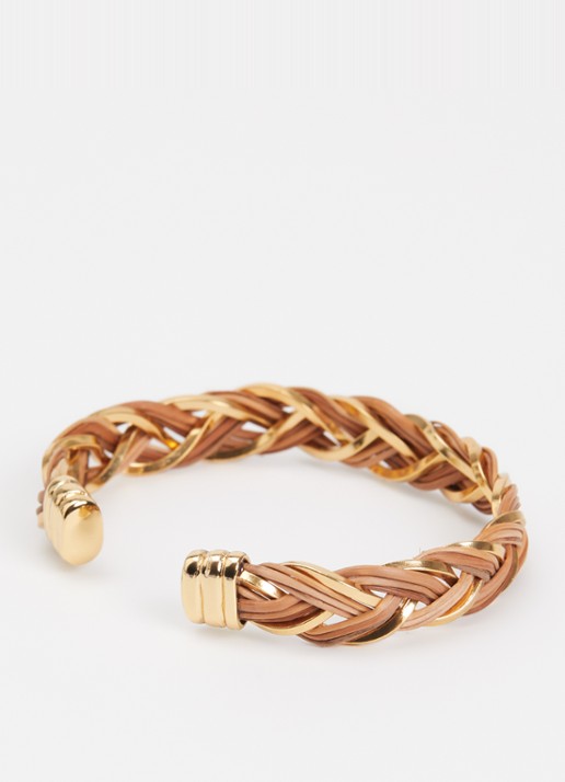 Gas Bijoux Tresse bangle verguld - detail 3 goud