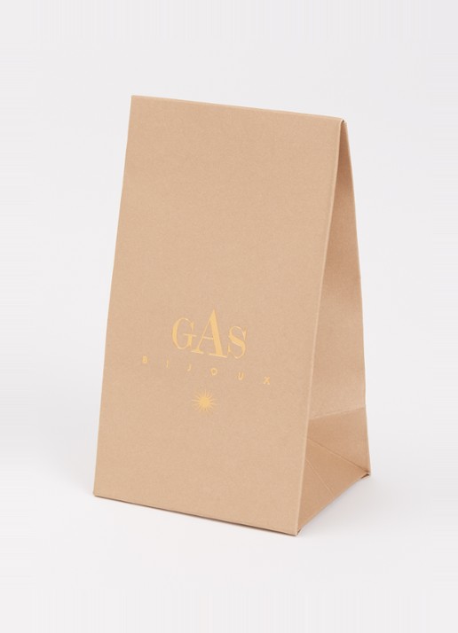 Gas Bijoux Tresse bangle verguld - detail 4 goud