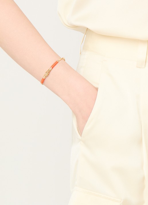 Gas Bijoux Zizanie bangle verguld - voorkant 2 orange