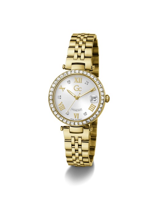 Gc Watches Flair Crystal horloge Z01022L6  - detail 3 goud