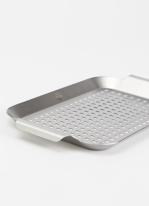 GEFU BBQ Small grillpan 33 cm - detail zilver