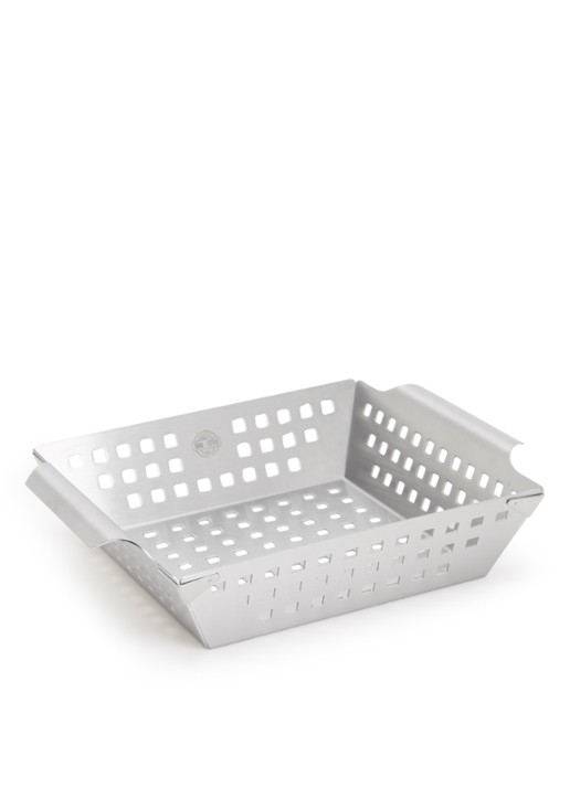 GEFU BBQ Small grillschaal 25 cm - voorkant metallic