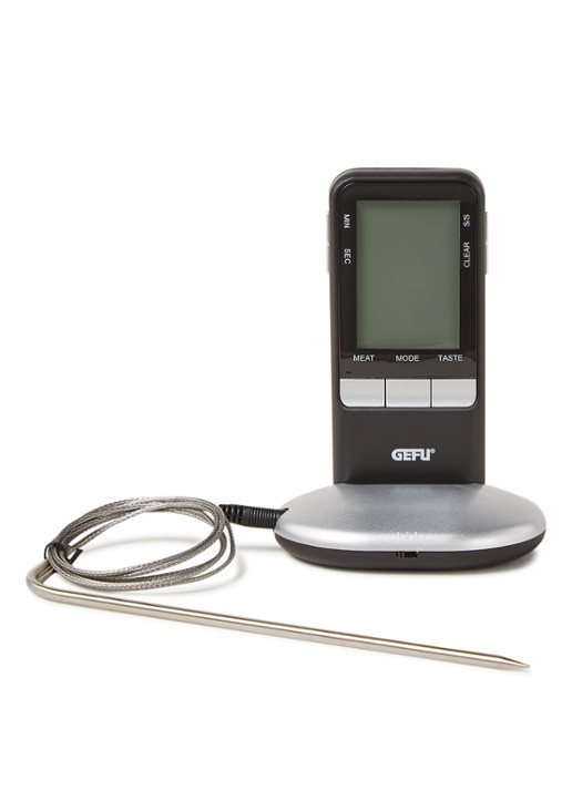 GEFU Händi digitale braadthermometer  - voorkant zwart
