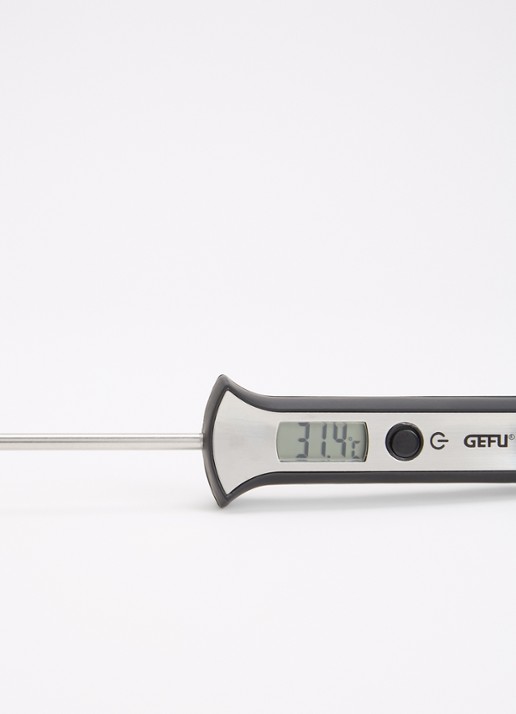 GEFU Scala digitale thermometer  - voorkant 2 zilver