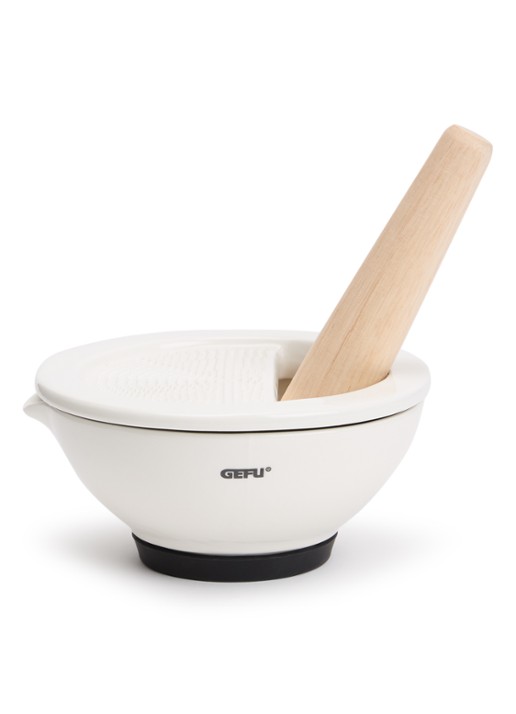 GEFU Suri vijzel met rasp en stamper 13,5 cm