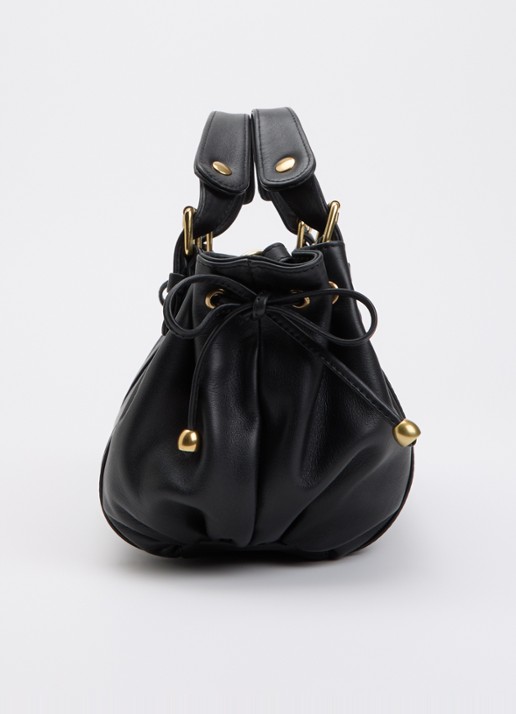 Gerard Darel 12H handtas van leer  - detail 3 zwart