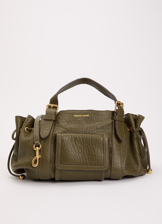 Gerard Darel 18H handtas van schapenleer met afneembare schouderriem