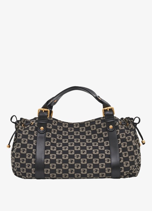 Gerard Darel 24H handtas van canvas met jacquard dessin