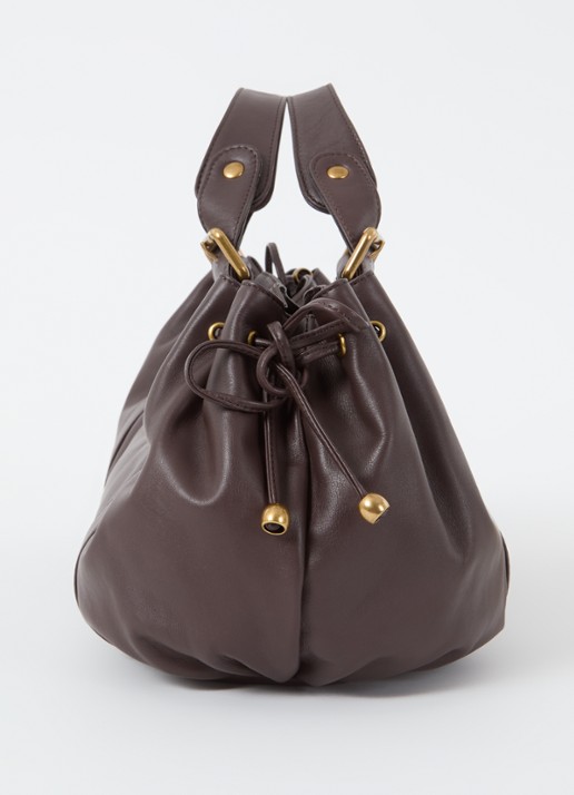 Gerard Darel 24H handtas van leer - detail 3 donkerbruin