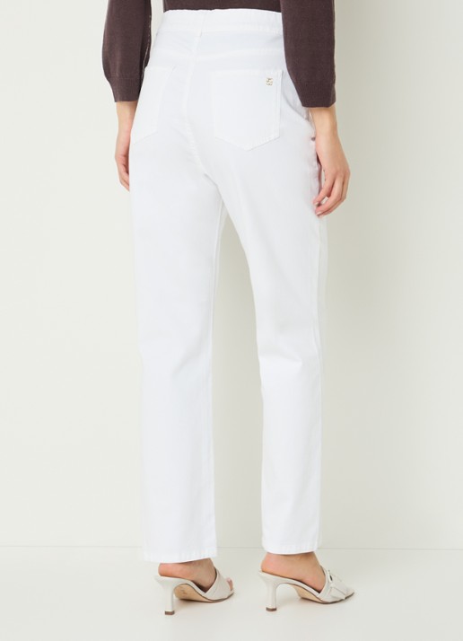 Gerard Darel Adela high waist straight leg jeans met gekleurde wassing - achterkant wit