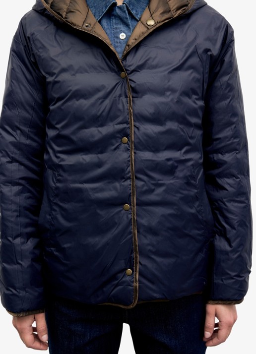 Gerard Darel Afra reversible gewatteerd jack met capuchon
