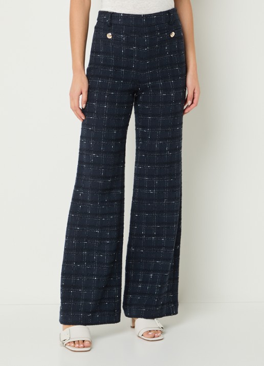 Gerard Darel Aleyna high waist flared fit pantalon met steekzakken